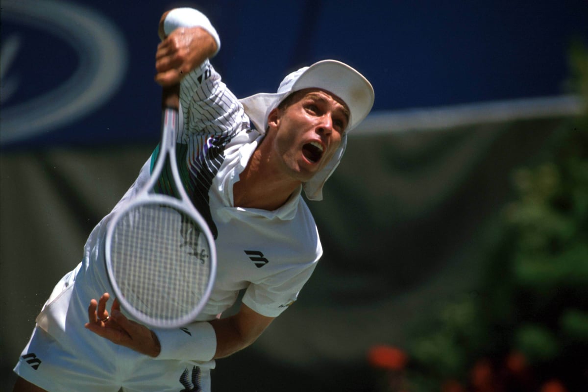 Ivan Lendl in action