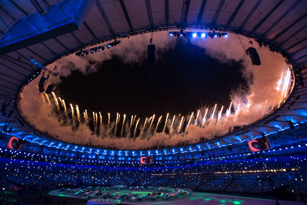 ERÖFFNUNG DER OLYMPISCHEN SPIELE 2016 IN RIO – Die Eröffnungszeremonie der Olympischen Spiele 2016 in Rio fand im Maracanã-Stadion statt.