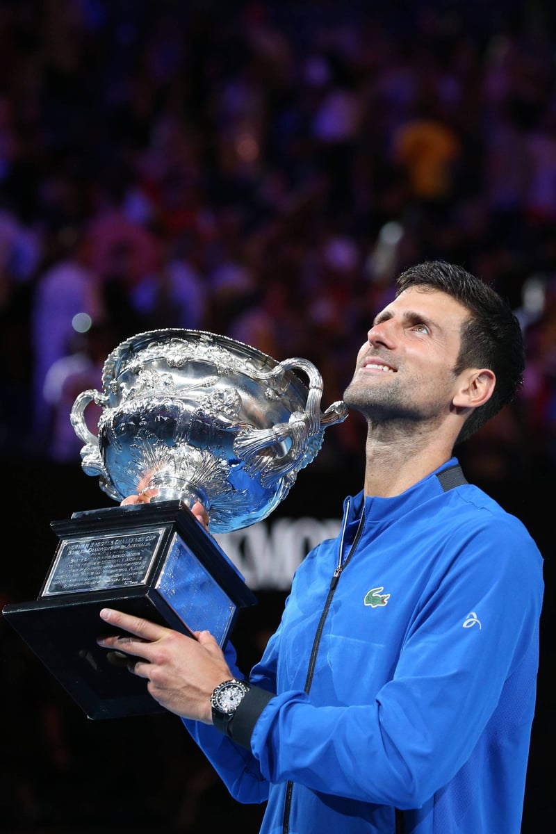 Novak Djokovic trophy