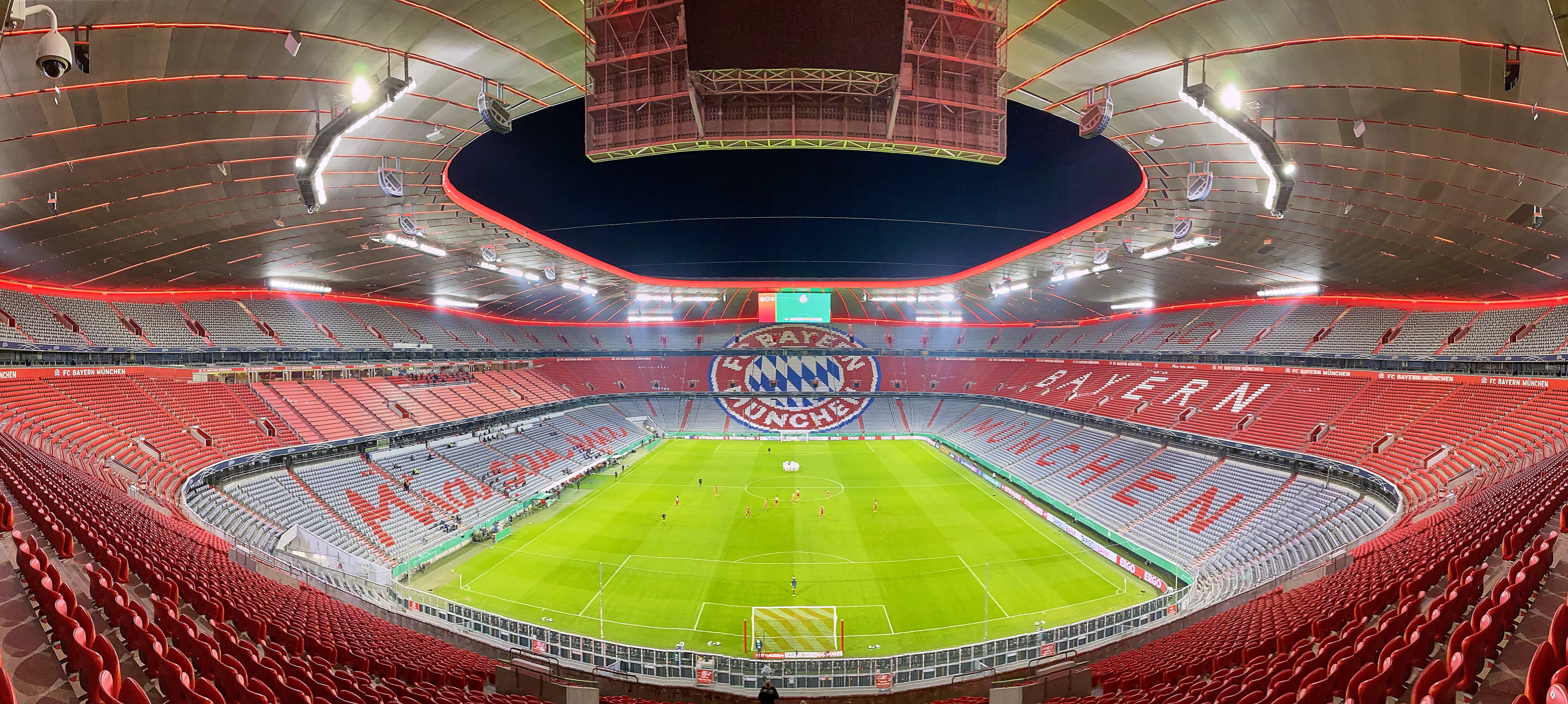  Allianz Arena, inside view.