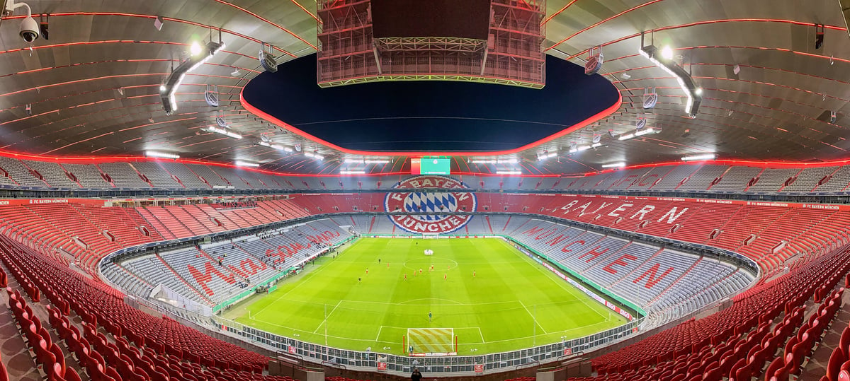  Allianz Arena, inside view.