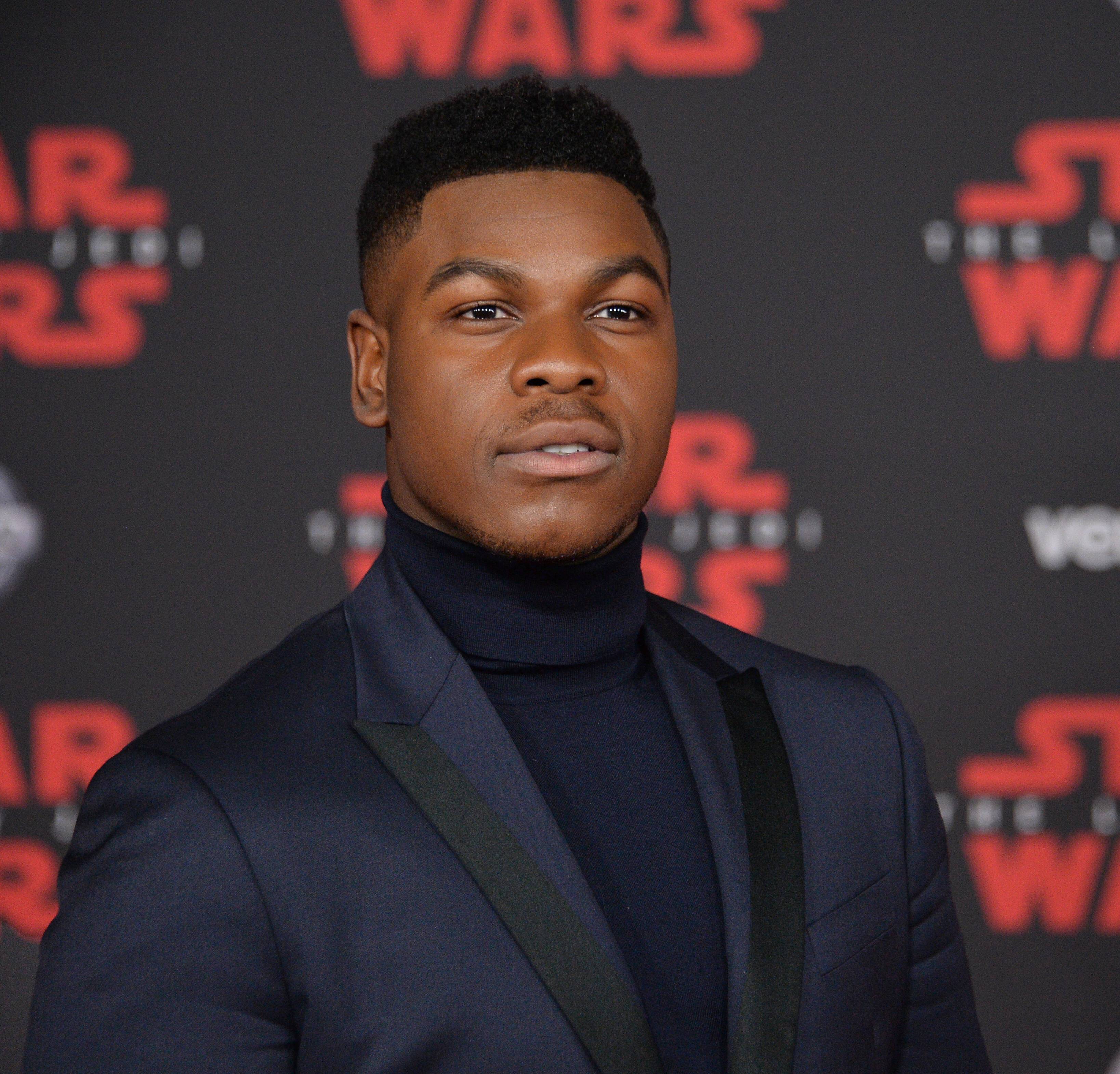  Cast member John Boyega attends the premiere of the sci-fi motion picture fantasy Star Wars: The Last Jedi.