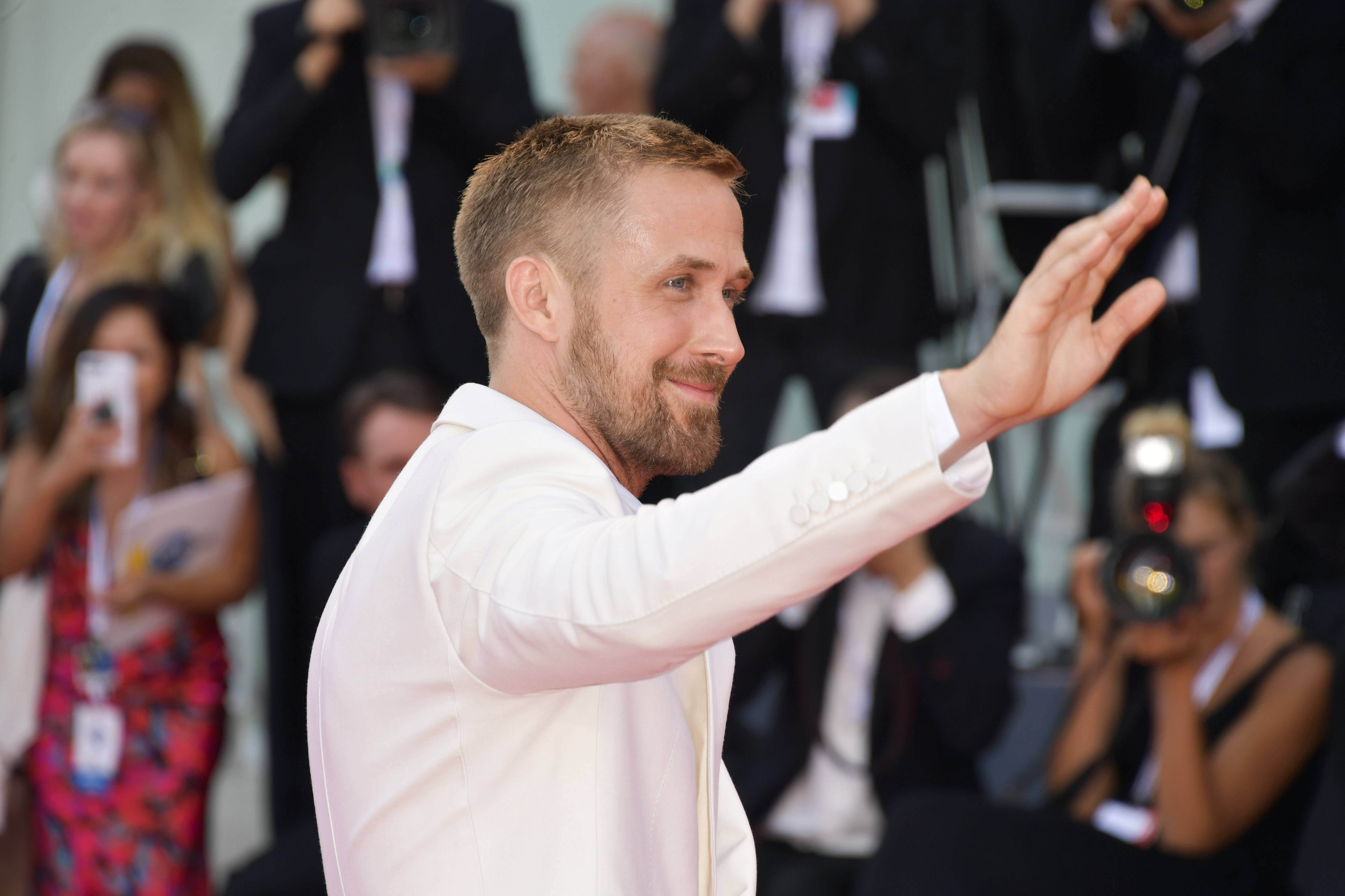 Ryan Gosling attends at the 75th Venice film festival.