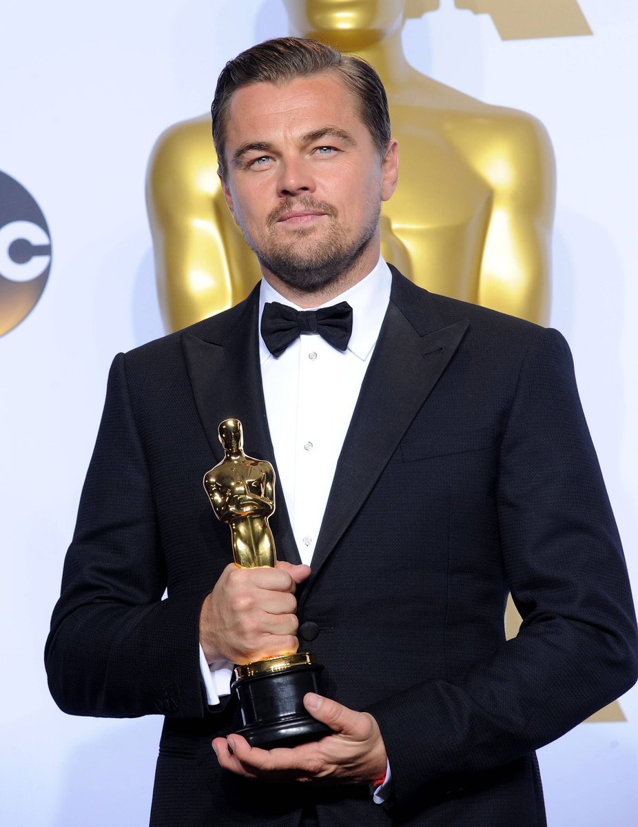 Best Performance by an Actor in a Leading Role for THE REVENANT in the press room for The 88th Academy Awards Oscars 2016.