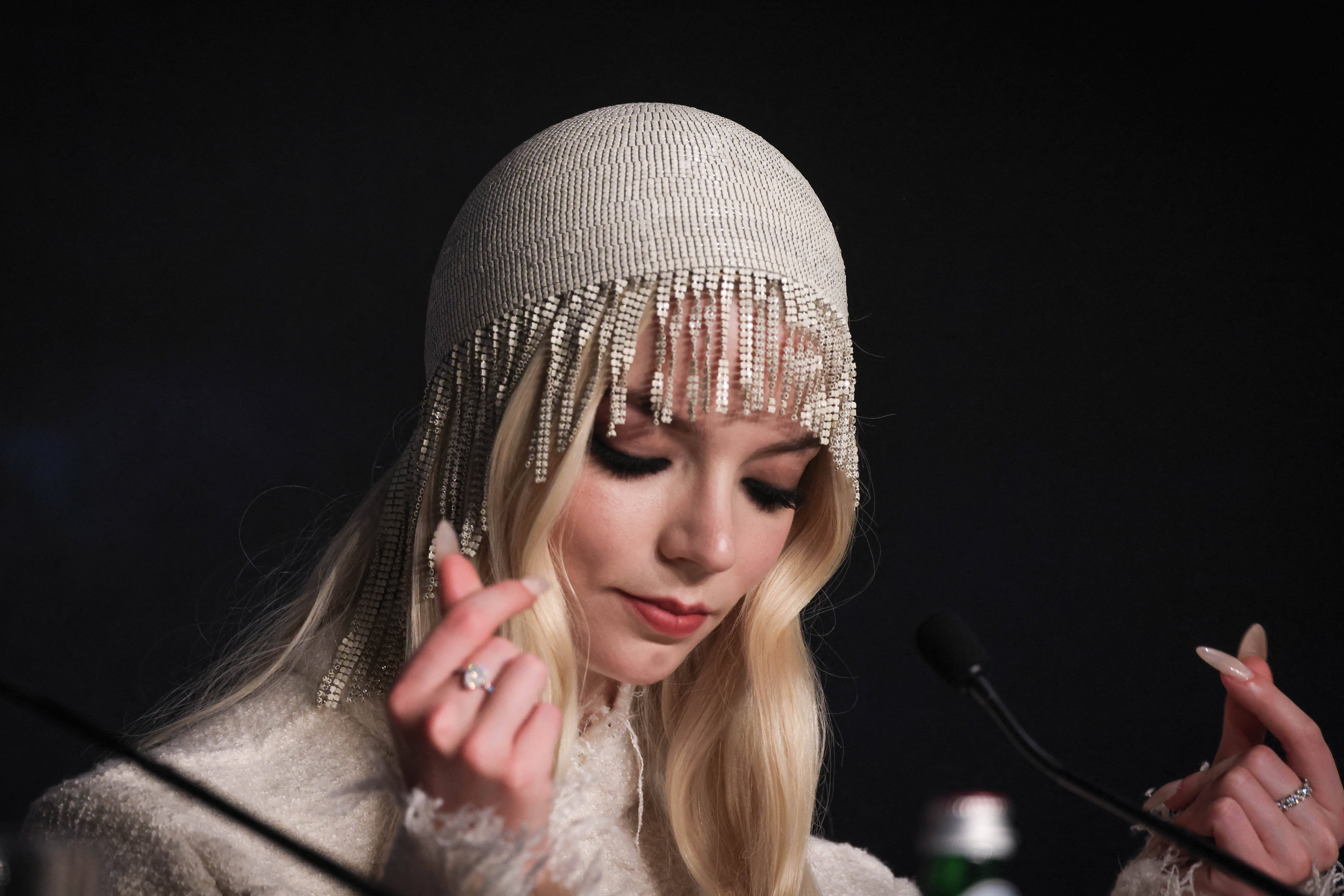 Conference Anya Taylor-Joy attends the Furiosa: A Mad Max Saga at the Cannes Film Festival.
