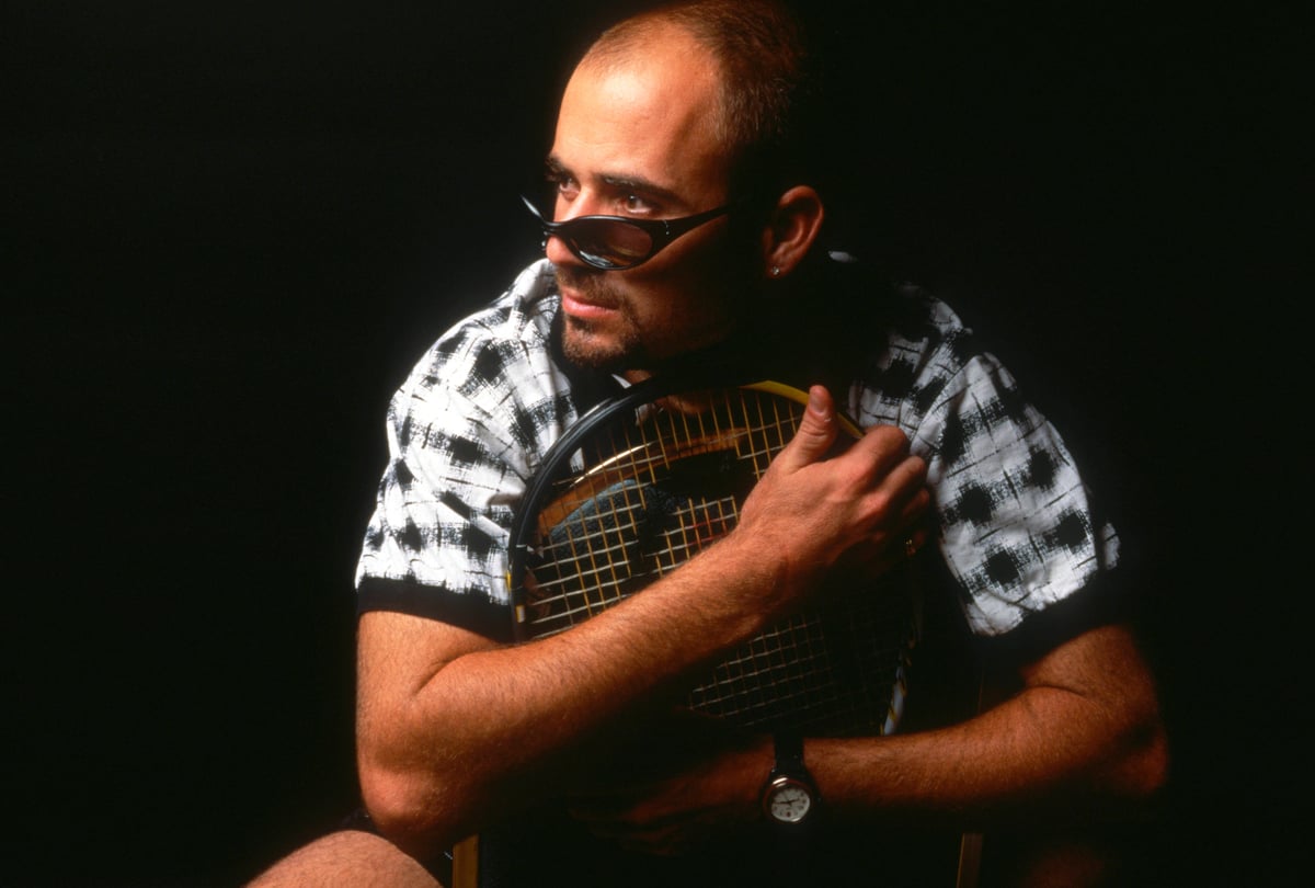 Andre Agassi photo shoot