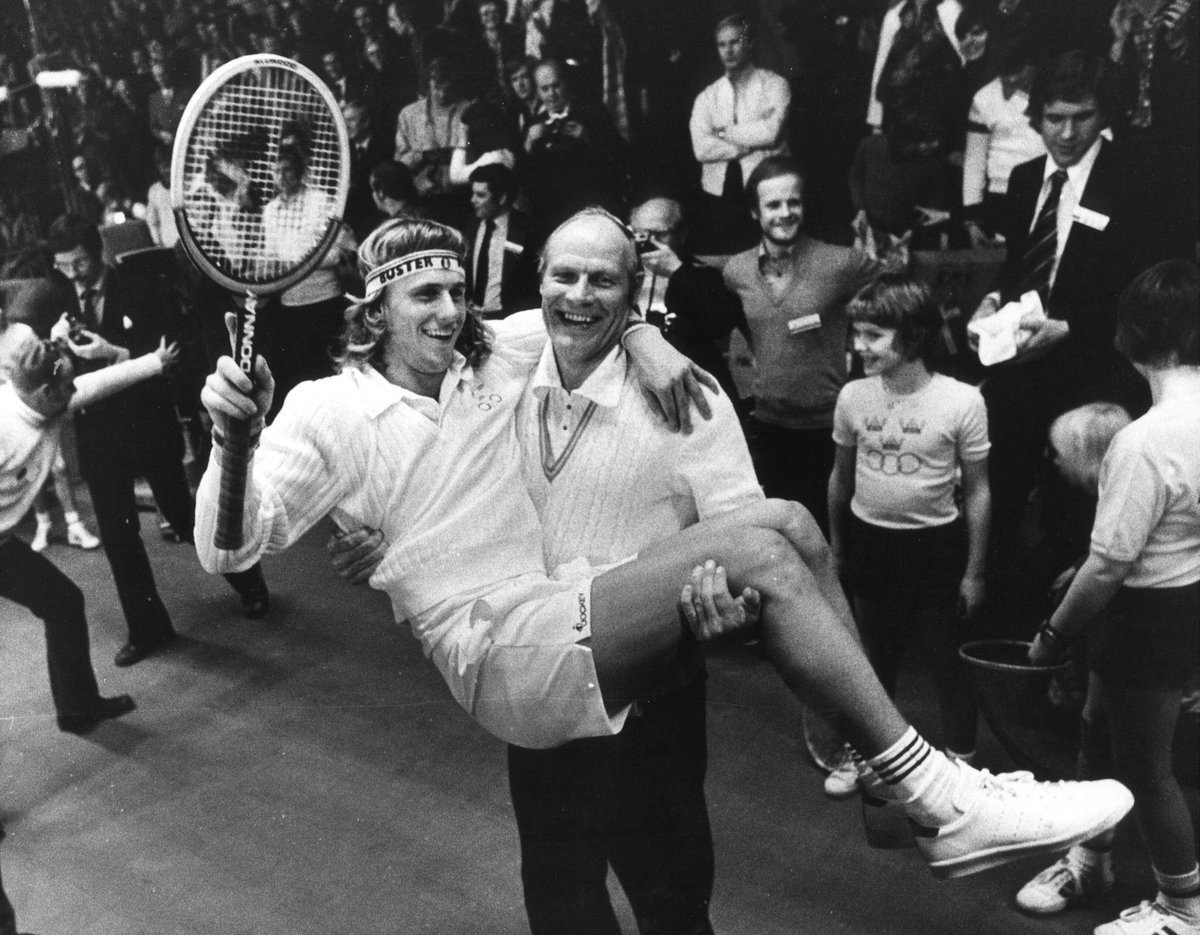 Björn Borg with his mentor