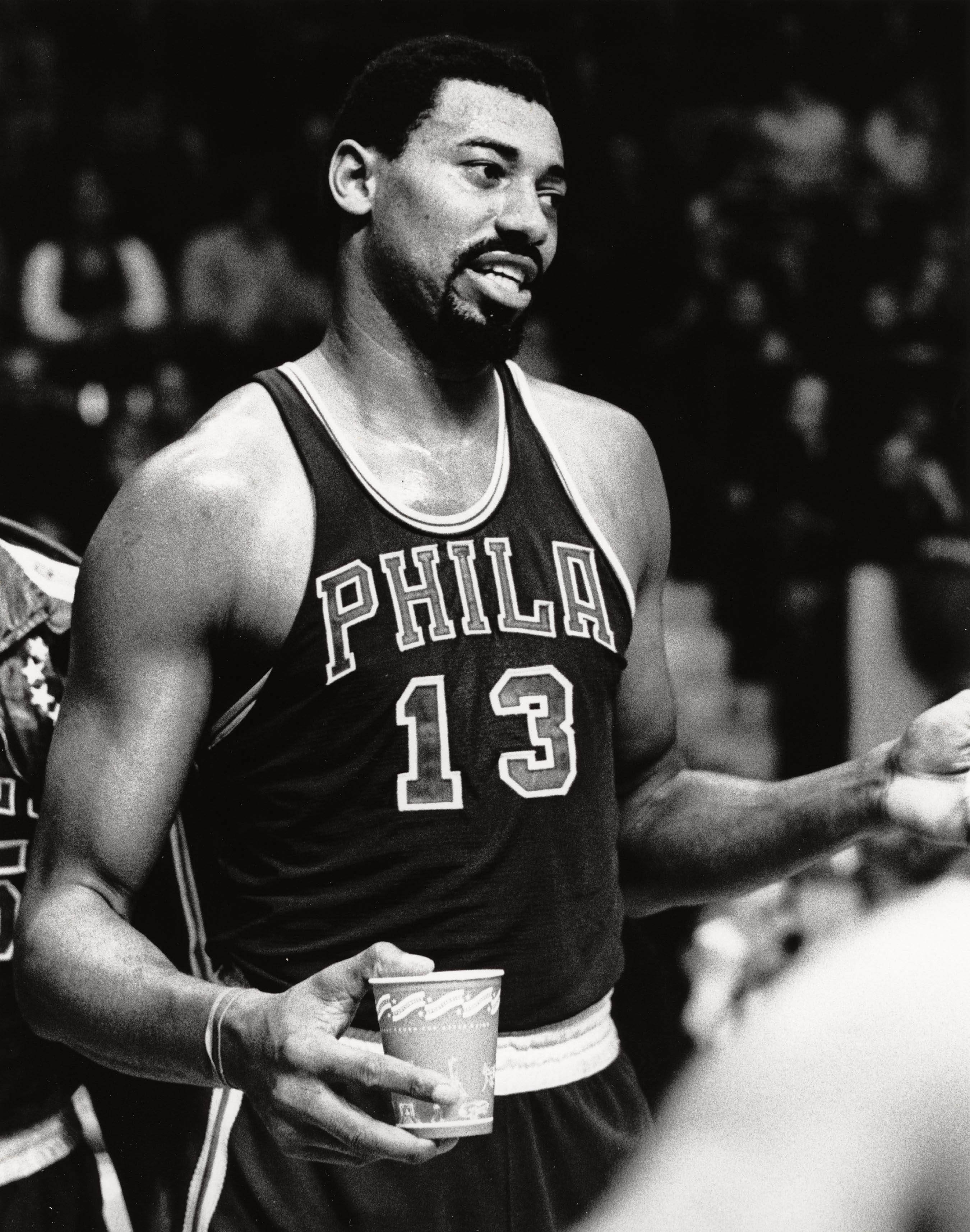 Philadelphia 76ers center 13 Wilt Chamberlain