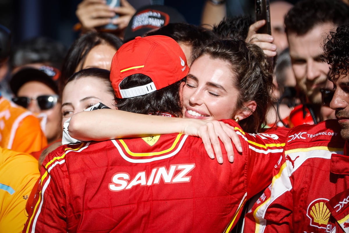 Carlos Sainz and his girlfriend Rebecca Donaldson