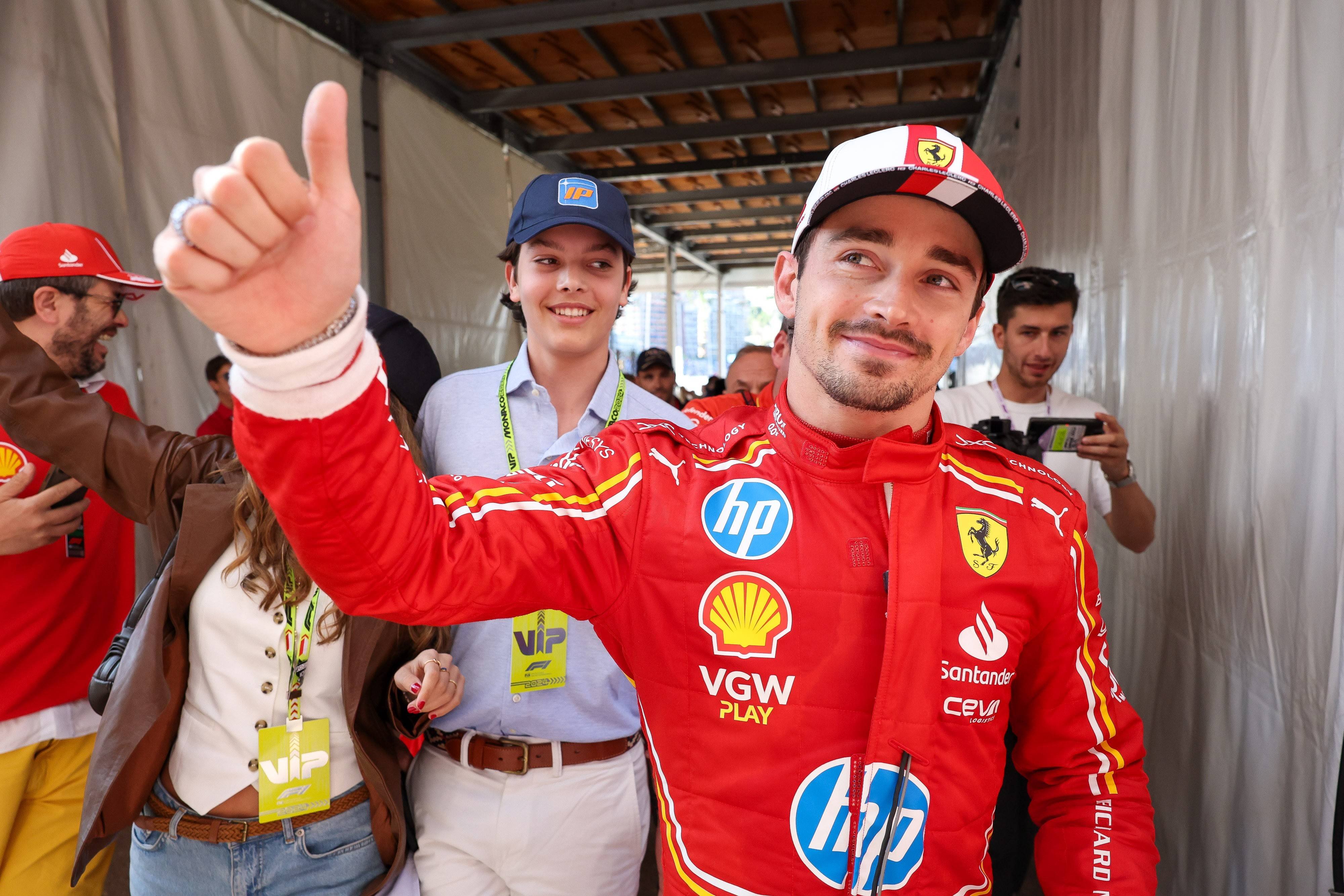 Charles Leclerc wins qualifying F1 2024 Moncao GP