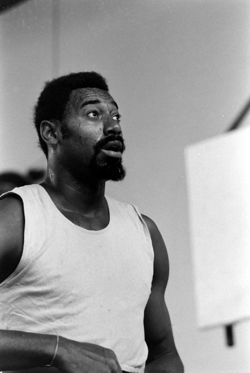 Wilt Chamberlain photo shoot