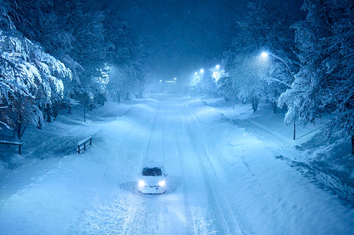 Autos im Schnee