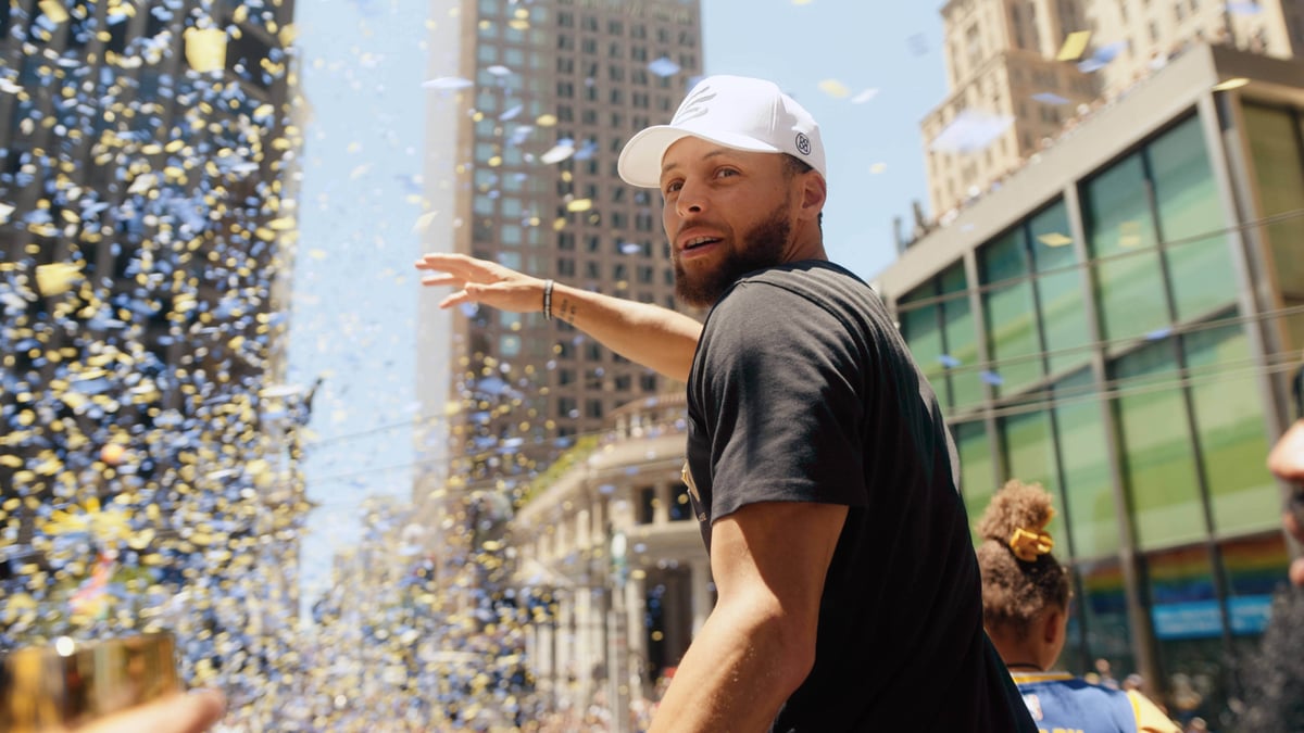 Stephen Curry NBA Championship celebration